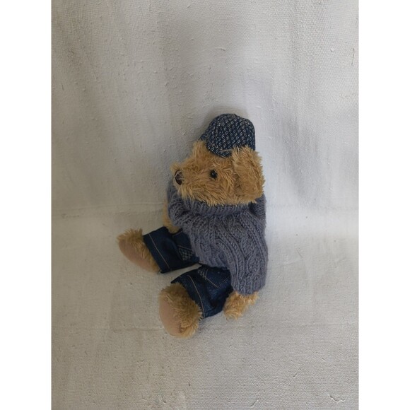 Rich Brand Classic Plush Teddy Bear With Jeans A Sweater And A Ball Cap - Picture 2 of 6